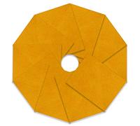 Trimits Feltro artigianale, confezione da 10, oro, 23 x 30 cm