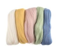 Trimits FW50.AS4 Lana Naturale Roving, 50 g, Pastelli Assortiti, 50g pack