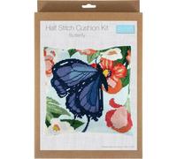 Trimits Kit Arazzo a mezzo punto Cuscino Farfalla 40x40cm