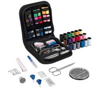 Trimits Kit da cucito da viaggio, custodia portatile per adulti, principianti, fai da te, casa, viaggi, emergenza, riparazione di bottoni e riparazioni di abbigliamento, con aghi, forbici, nastri e