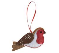 Trimits Kit di Decorazione Natalizia in Feltro, Acrilico, Robin, 12 x 7cm