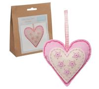 Trimits Kit di decorazioni in feltro, 10 x 10 cm, a forma di cuore