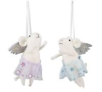 Trimits Kit fai da te per realizzare un topo festivo, set per infeltrimento ad ago con istruzioni e feltro di lana - decorazioni natalizie, decorazioni albero di natale, palline, regali fatti in casa