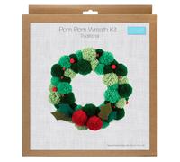 Trimits Kit Ghirlanda Natalizia Con Pon Pon - Verde Decorazione Festiva GCK207