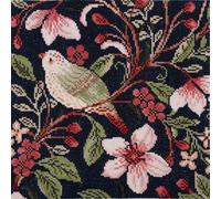 Trimits Kit per punto croce grande, ricamo a punto croce, per adulti, principianti, bambini, regali di Natale, decorazione da parete (cornice non inclusa), 11 punti, fiore di uccello