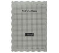 Trimits - Lavagna per macramè, formato A3, 29,7 x 42 cm, sistema metrico e imperiale double face, autorigenerante per intrecciare, nodi, progetti artigianali, colore: grigio