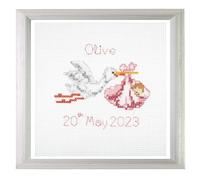 Trimits Mini kit per punto croce contato, 13 x 13 cm, per neonato