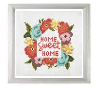 Trimits Mini kit punto croce contato, 13 x 13 cm, Home Sweet Home