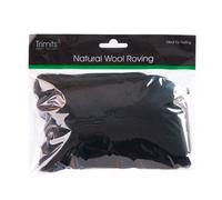 Trimits Naturale 100% Lana Errante Per Ago Infeltrimento 50g - Nero