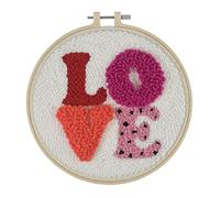 Trimits Punch Needle Hoop Kit, Love, 20,3 cm
