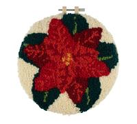 Trimits Punzone Ago Kit Ð Filo E Cerchio: Natale Poinsezia, 20.3cm Diametro
