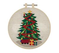 Trimits Punzone Ago Kit Ð Floss E Cerchio: Natale Tree 15.2cm Diametro, Lipidum