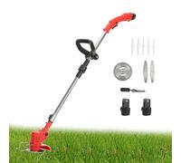 Trimmer di erba elettrica senza fili, Edger prato regolabile in altezza per Garden Home, 12 V 2000 mAh Batteled Titered with 3 Blade Types, 90-125 cm Telescopic Tige, Prati Bordo e Rou