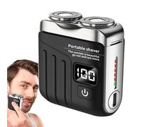 Trimmer elettrico da uomo - per barba da 8000 giri/min | Forma di valigia Display digitale USB impermeabile Mini da viaggio Strumento per toelettatura Regalo del padre por