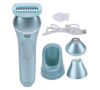 Trimmer elettrico donna 3 in 1 Dispositivo multifunzionale per la depilazione resistente all'acqua con lame sostituibili Testa galleggiante per la cura del corpo delle donne