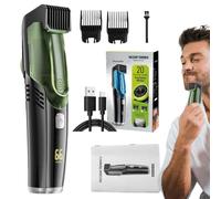 Trimmer Elettrico Per Barba | Trimmer Per Baffi Impermeabile IPX6 | Con 2 Pettini | Trimmer Ricaricabile, Rasoio Portatile Per La Cura Dei Capelli