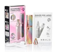 Trimmer elettrico per sopracciglia da donna Viaggio Friendly Sopracciglio e peli del viso Strumento per la cura dei capelli del viso Cavo caricato USB Rasoio a batteria a