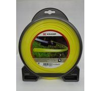 Trimmer Line Filo da falciatura per tutti i decespugliatori nylon giallo 3,0 mm x 56 m