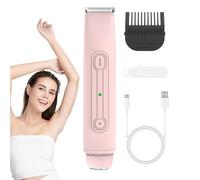 Trimmer per bikini da donna, impermeabile, per capelli pubblici, tagliapiatti per il corpo, ricaricabile, doppia testa, senza dolore, per la pelle, con gambe ascelle, linea bikini