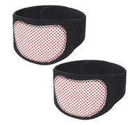 Trimmer per braccia Tormalina Digitopressione Autoriscaldante Trimmer per cosce Antivento Collo Wamer 2 pezzi Nero con punto rosso, per braccia