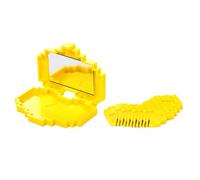 Trimmer per capelli a punta a doppia punta, pettine tagliacaffatta a forma di cuore con specchio | Kit per tosaerba a vicolo cieco, strumento di toelettatura portatile per una manutenzione rapida a
