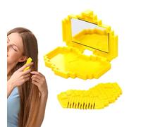 Trimmer per capelli - per pony con spazzola e specchio, a forma di cuore - per la a casa, la routine quotidiana, in viaggio, all'aperto e rapida manutenzione