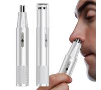 Trimmer per naso e orecchie da uomo | Tagliacapelli per naso ricaricabile per uomo - Tagliacapelli per sopracciglia 2 in 1 per viso, barba, piedi, capelli delle mani, tagliacapelli per naso facile l