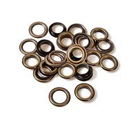 Trimming Shop 17mm Ottone Occhielli con Rondelle, Durevole & Ruggine - Prova Anelli di Tenuta per Fai da Te Progetti, Yoga Tappeto, Tela Cerata, Vinile Banner, Piscina Cover (Bronzo,100pcs)