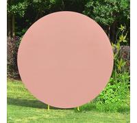Trimming Shop 180 cm (5,9 piedi) oro rosa arco rotondo copertura regolabile spandex resistente alle pieghe cerchio arco stand copertura per fotografia decorazione matrimonio compleanno baby shower