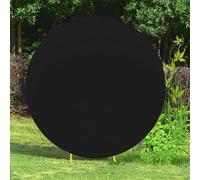 Trimming Shop 180 cm rotondo spandex arco copertura nero tinta unita arco stand copertura cerchio fotografia sfondo per matrimonio festa di compleanno evento cerimonia decorazione, ARCH-CVR-BLK-180CM