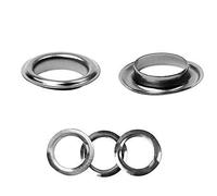 Trimming Shop 30mm Occhielli Anelli con Rondelle, Passacavo Occhielli per Tela Cerata, Pelle Artigianato, Riparazione, Rotondo Tenda con Anelli per Fai da Te, Tela Holding, Vinile Banner