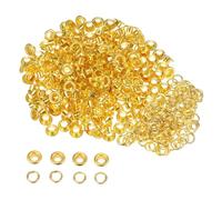 Trimming Shop 5mm Ottone Occhielli con Rondelle, Durevole & Ruggine - Prova Anelli di Tenuta per Fai da Te Progetti, Arti & Artigianato, Scarpe, Abbigliamento, Sacchetti Decorazione (Oro, 100pcs)