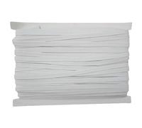 Trimming Shop 9mm ampiezza Bianco Elastico Nastro per Cucito E Artigianato - Bobina Elastico Piatto Cinturino per Abbigliamento - Elastico Cavo per gonne e Pantaloni Cinture - White, 10 m