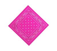 Trimming Shop Bandana unisex in cotone, fascia larga, fazzoletto multifunzione per braccialetto, copricapo, rave, equitazione, escursionismo, ciclismo, attività all'aperto, 54 cm, Rosa, 6 5/8