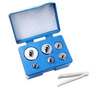 Trimming Shop, Bilancia da 205 g, placcata in Cromo per Una calibrazione precisa e per verificare l'accuratezza di bilance tascabili e digitali, Gioielli, bilance da Cucina (6 Pezzi)