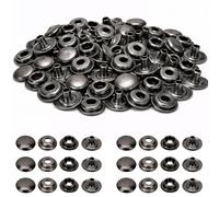 Trimming Shop Bottoni a Pressione da 10 mm, 4 Pezzi, Resistenti e Leggeri, Bottoni Automatici in Metallo Senza Cuciture per Lavori in Pelle Fai da Te, Giacche, Riparazione di Abbigliamento, Borse
