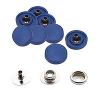 Trimming Shop Bottoni a Pressione da 15 mm con Chiusura a Scatto in plastica con Chiusura Posteriore in Metallo Argento, Fai da Te, Giacche, Borse, Borse, Borse, Marina, Set da 50 Pezzi