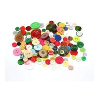 Trimming Shop Bottoni rotondi in resina 2 e 4 fori, colori misti assortiti e dimensioni per cucito, decorazione fatta a mano per bambini, progetto fai-da-te, 100 g, colori vivaci misti