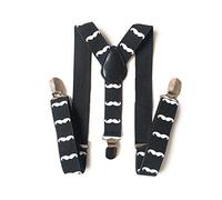 Trimming Shop - Bretelle - Uomo Weiß Schnurrbart