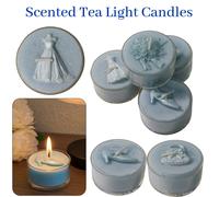 Trimming Shop Candele Profumate Tealight Blu, 2-4 Ore, Set 4-20