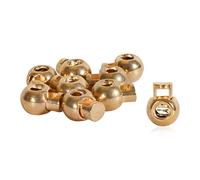 Trimming Shop Chiusura a levetta in metallo a molla, per bagagli, abbigliamento, progetti fai da te, cordino, zaino, abbigliamento sportivo, giacche, lacci (oro, 20 pezzi)