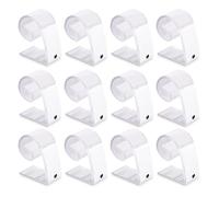 Trimming Shop, clip per tovaglia in plastica con gancio e passanti per banchetti, clip per gonna da tavolo, per matrimoni, banchetti, feste, 4,5 cm x 2,5 cm x 4,5 cm, confezione da 12