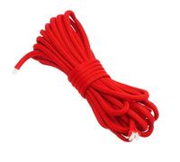 Trimming Shop Corda elastica larga 4 mm, con cordino elastico, per cucito, kayak, progetti fai da te, zaini, pali per tende (rosso, 1 metro)