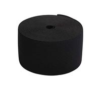 Trimming Shop Fascia elastica piatta da 75 mm di larghezza, nastro elastico in vita per cucire vestiti, indumenti, sartoria, progetti fai da te, nero, 2 metri