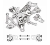 Trimming Shop Fascia Vita Gancio E Barretta Chiusura - Cucire Molletta Per Pantaloni E Donna Gonne - Set Completo Di Abbigliamento Elementi di Fissaggio - 9mm x 10 Coppie