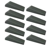 Trimming Shop Fermaporta in gomma grigia, confezione da 9, resistente, antiscivolo, antiscivolo, per pavimenti e battiscopa, tutti i tipi di fermaporta per casa, ufficio e hotel