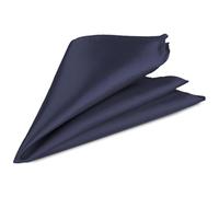 Trimming Shop Italiano Quadrato Raso Fazzoletto per Abbigliamento Formale, Matrimoni, Ballo, Ballo,Feste - Unisex, Design Classico - Navy, 23cm, 9" (23cm)