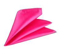 Trimming Shop Italiano Quadrato Raso Fazzoletto per Abbigliamento Formale, Matrimoni, Ballo, Ballo,Feste - Unisex, Design Classico - Rosa Fucsia, 23cm, 9" (23cm)