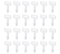 Trimming Shop Kam 50 Clip girevoli in plastica con Cordoncino a Pressione per moschettone, moschettone, Clip a grilletto, Gancio Girevole per Zaino, Tracolla da Viaggio, Borsa da 25 mm, Bianca