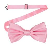 Trimming Shop Raso Classy Collo Fiocco Cravatta Solido Bambino Colore Rosa Regolabile Farfalla Pre-annodata a Smoking Uomo Donna Formale Casual Festa Abbigliamento Moda Accessorio